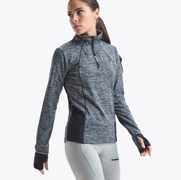 Diadora Tops - Diadora WARM UP WINTER SWEAT BE ONE Women's Running Pull Over Size XS